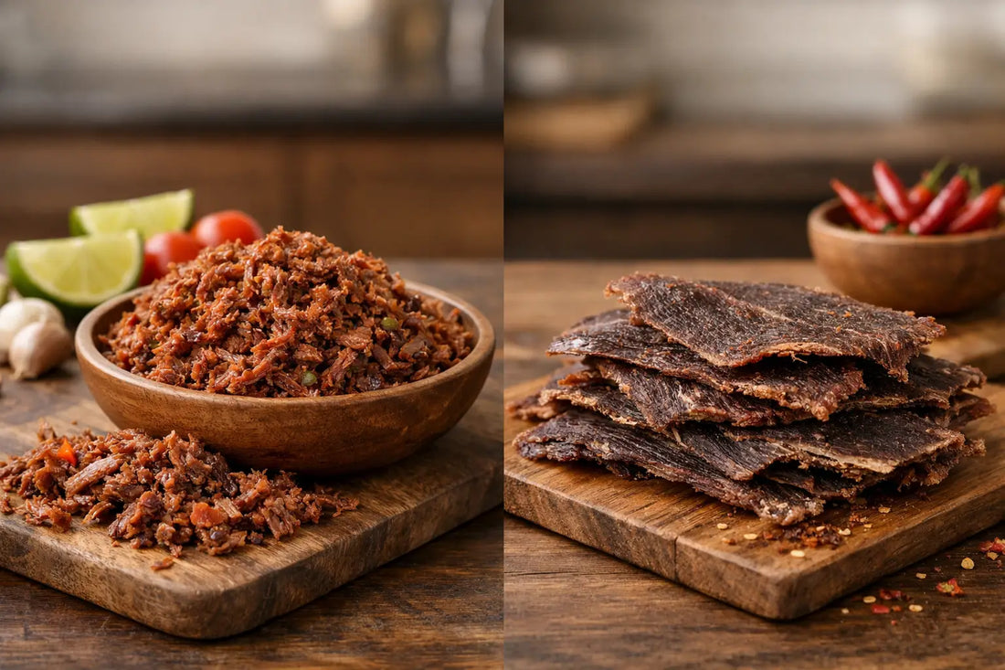 Machaca artesanal versus carne seca: qué cambia