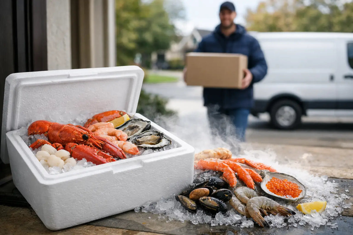 ¿Por qué los mariscos llegan fríos a tu puerta?