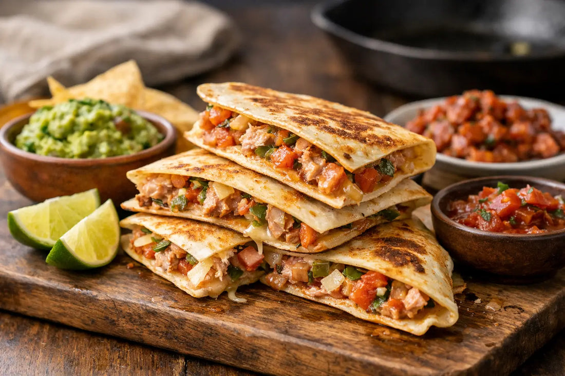 Quesadillas de marlín listas en minutos