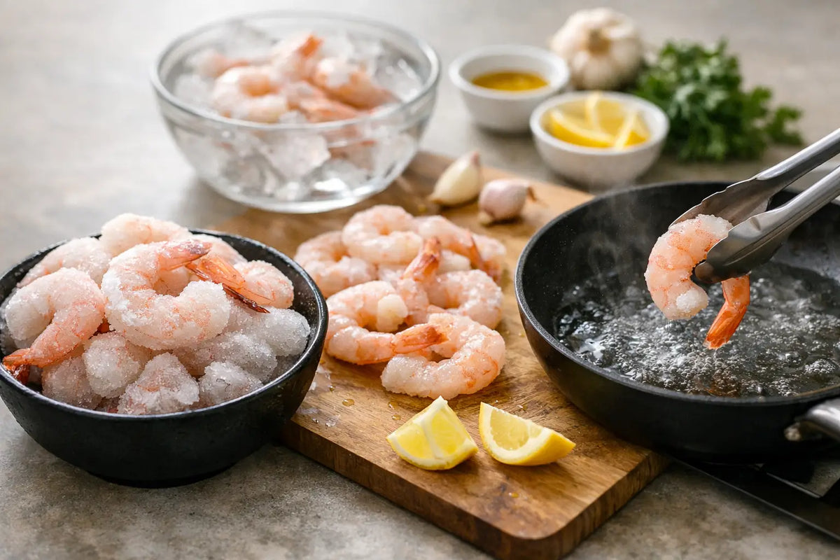 Cómo cocinar camarón congelado correctamente