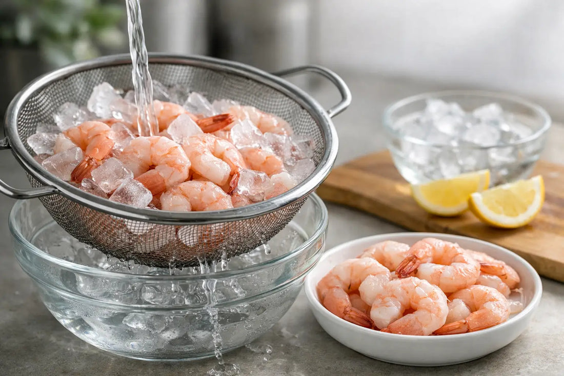 Cómo descongelar camarón crudo sin perder textura