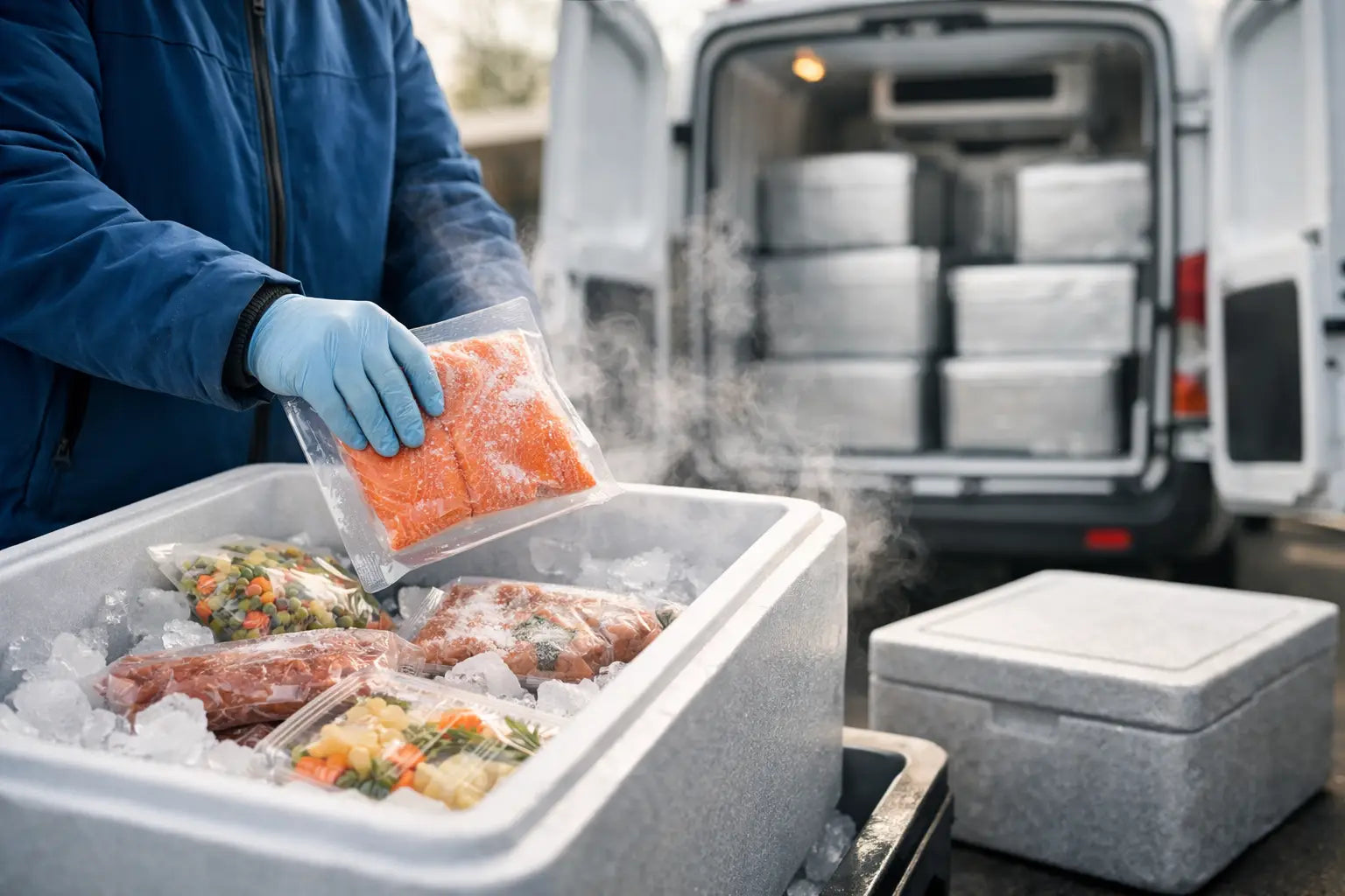 Alimentos congelados: envío refrigerado seguro