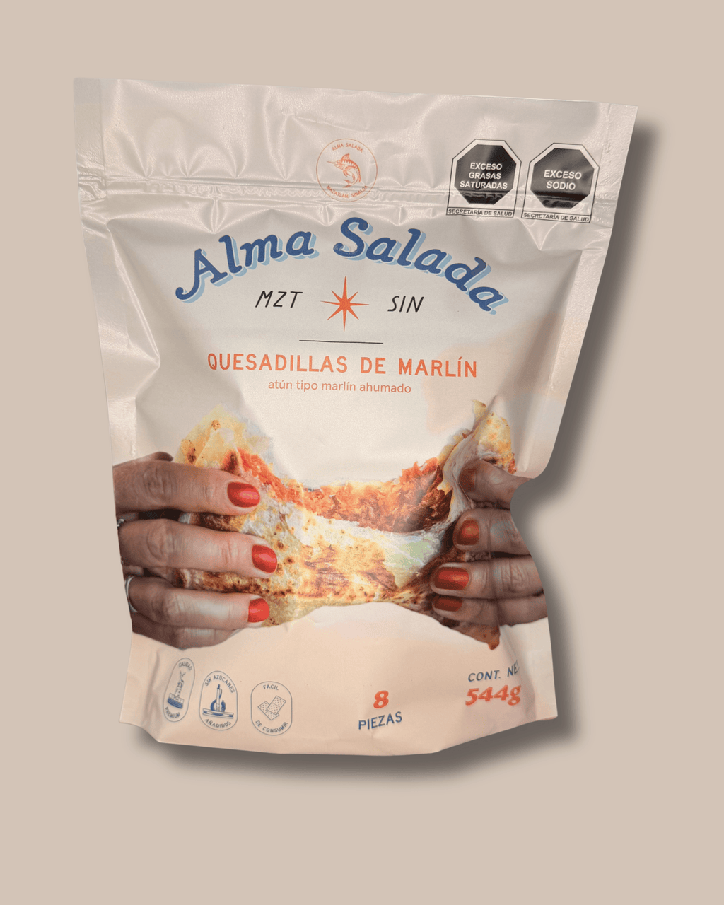 Quesadillas de Marlín Ahumado Alma Salada | Botana Artesanal Lista en Minutos - Alma Salada 