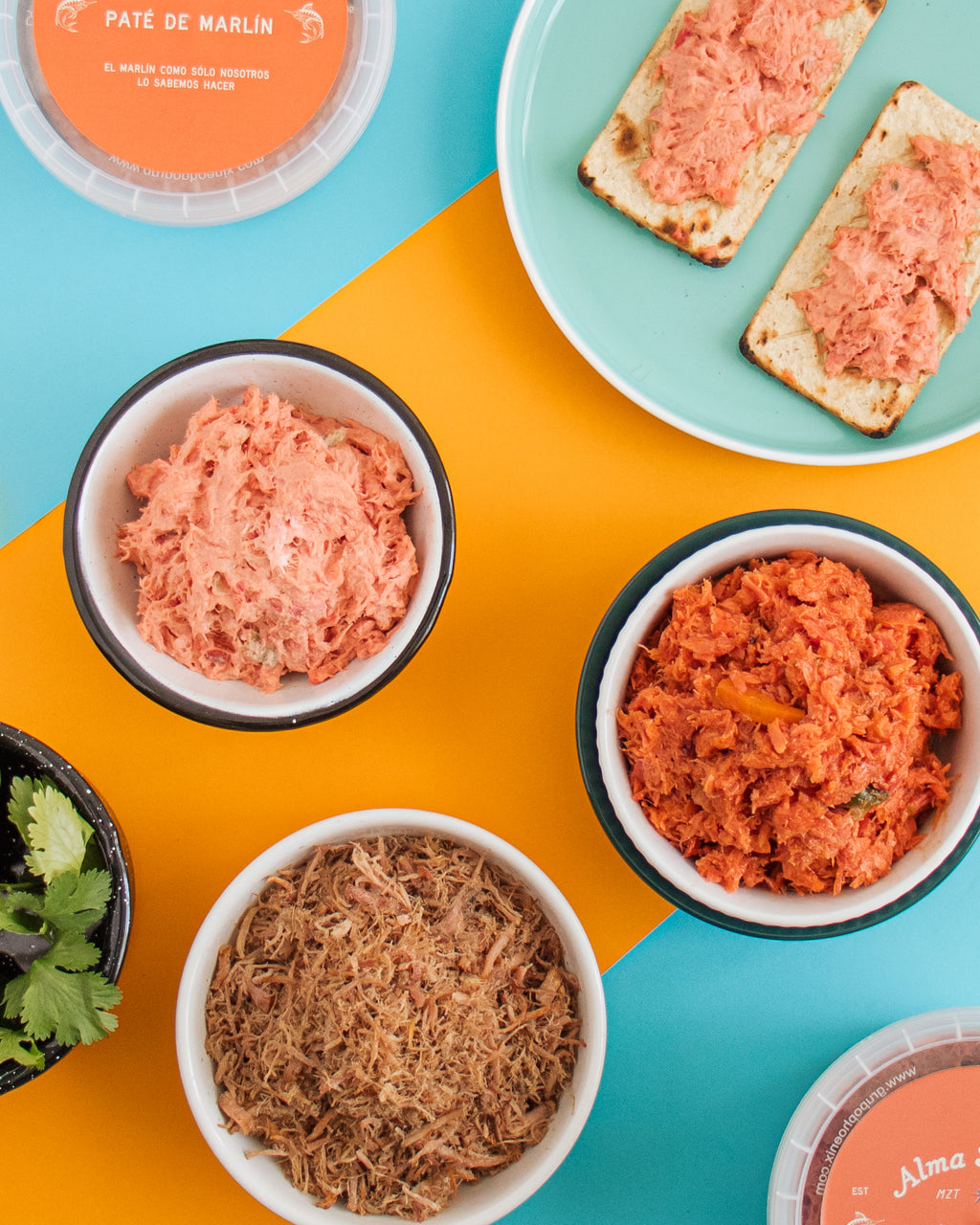 Trío Ganador Alma Salada | Combo Gourmet: Paté, Mashaca y Guisado de Marlín