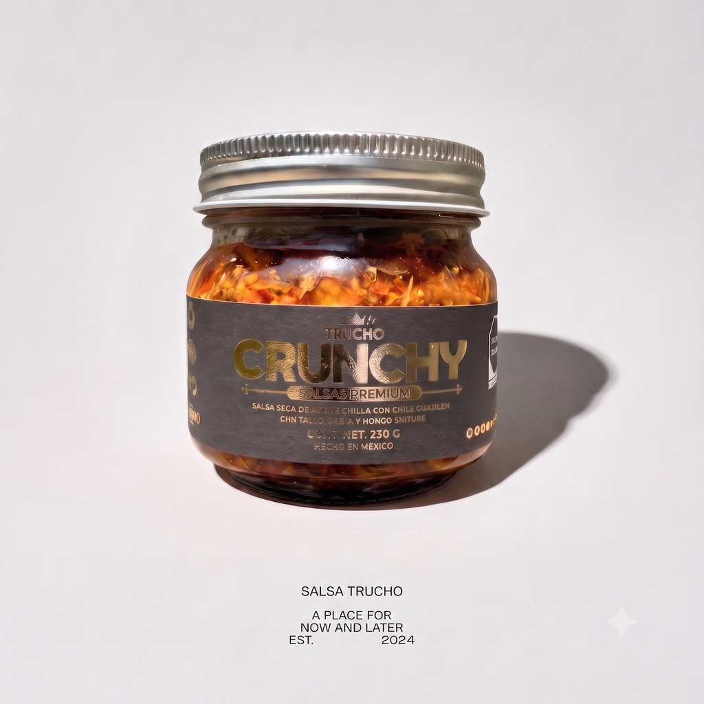 Salsa Crunchy Trucho Chiltepin | Picante Leve Crujiente Artesanal