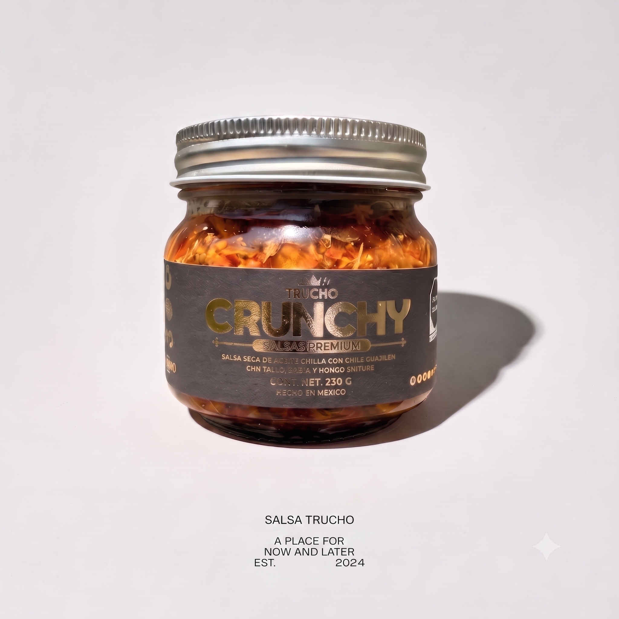 Salsa Crunchy Trucho Chiltepin | Picante Leve Crujiente Artesanal