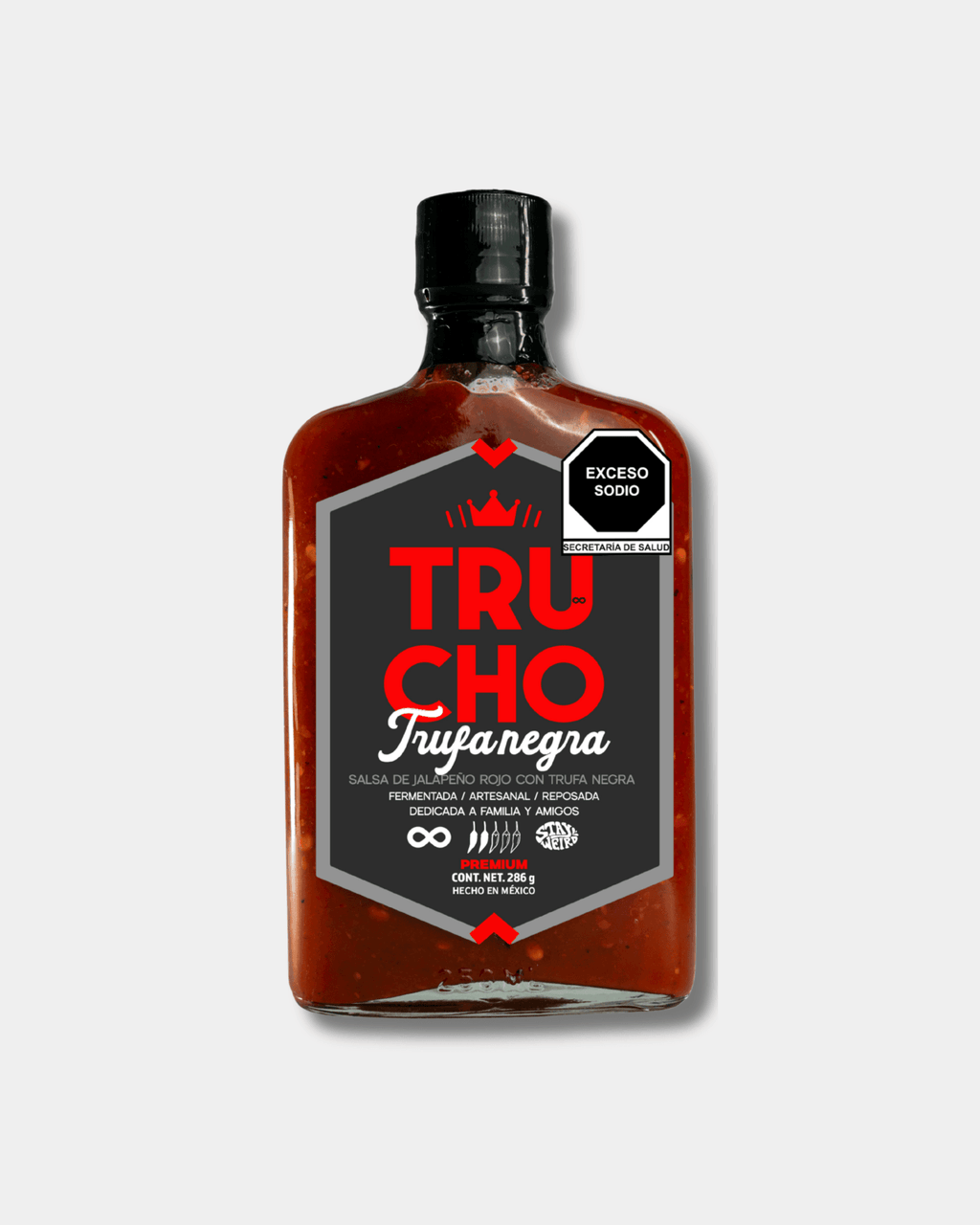 Salsa Clásica Trufada Jalapeño Rojo | Premium Gourmet Trufa Negra - Alma Salada 